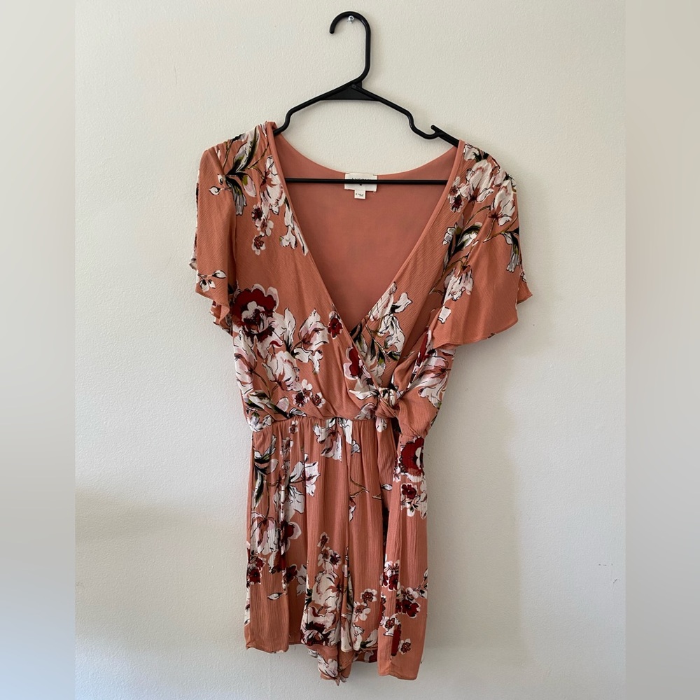 Everly shirt sleeve romper